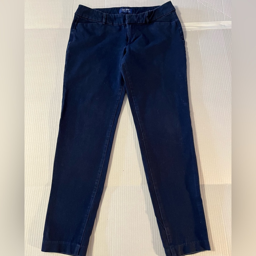 Old Navy Pixie Women's Size 8 Navy Blue Chino Pants.
